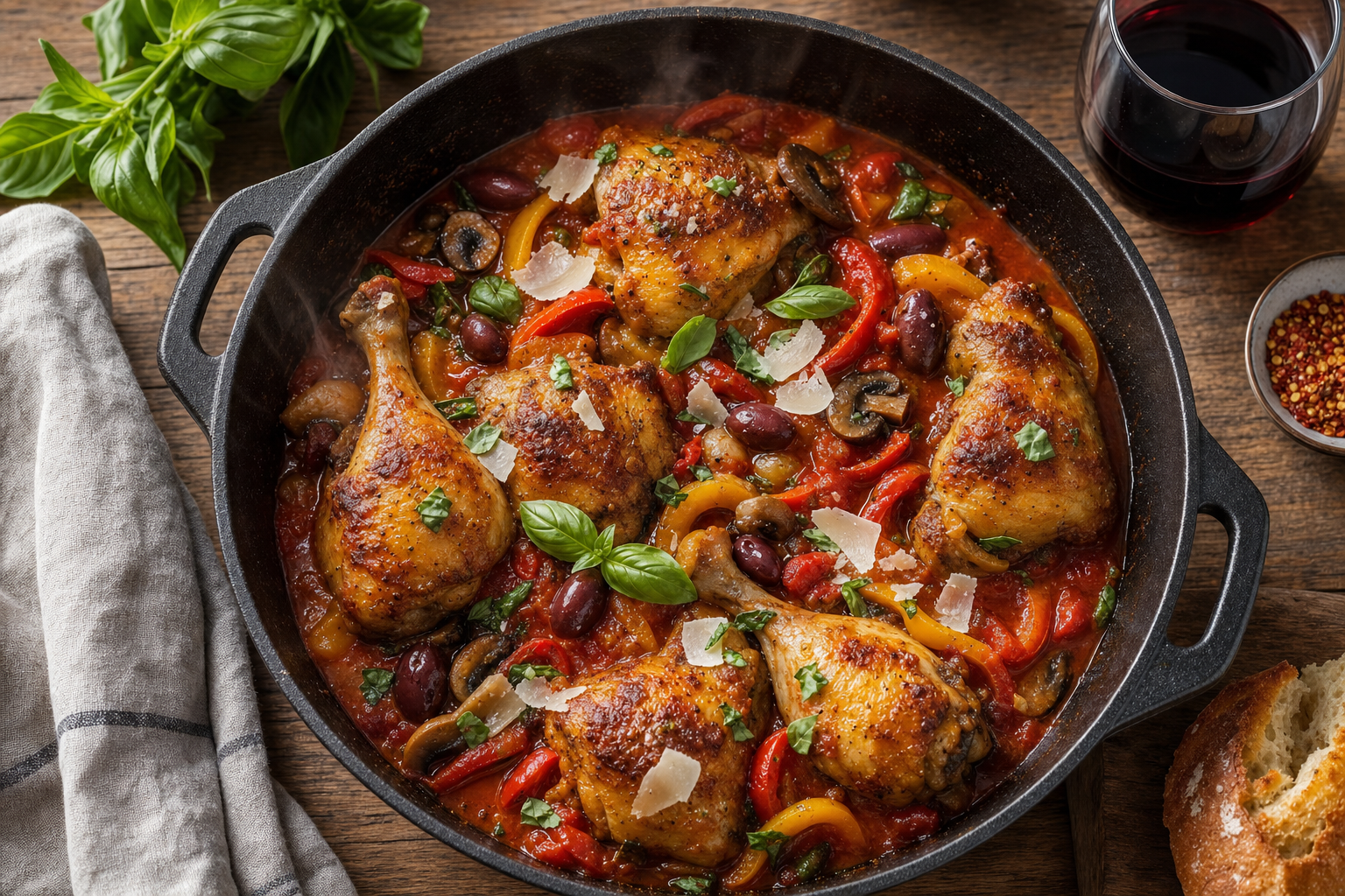 The Science-Backed Guide to Chicken Cacciatore (Italian “Hunter’s Chicken”)